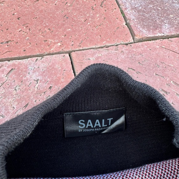 SAALT STUDIO "IT WAS ME" MOCK NECK CROPPED SWEATER - Picture 5 of 5